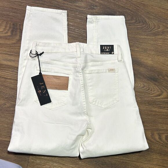 Jen7 7 for all mankind white crop skinny‎ jeans ankle length summer - Picture 8 of 8